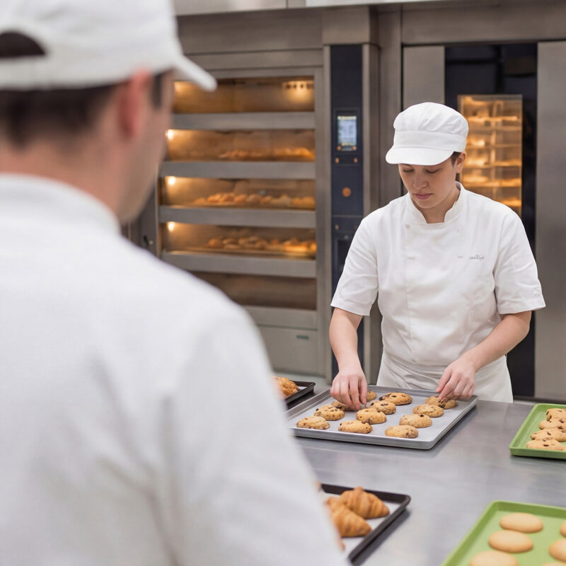 Teglie e stampi antiaderenti per laboratori di pasticceria