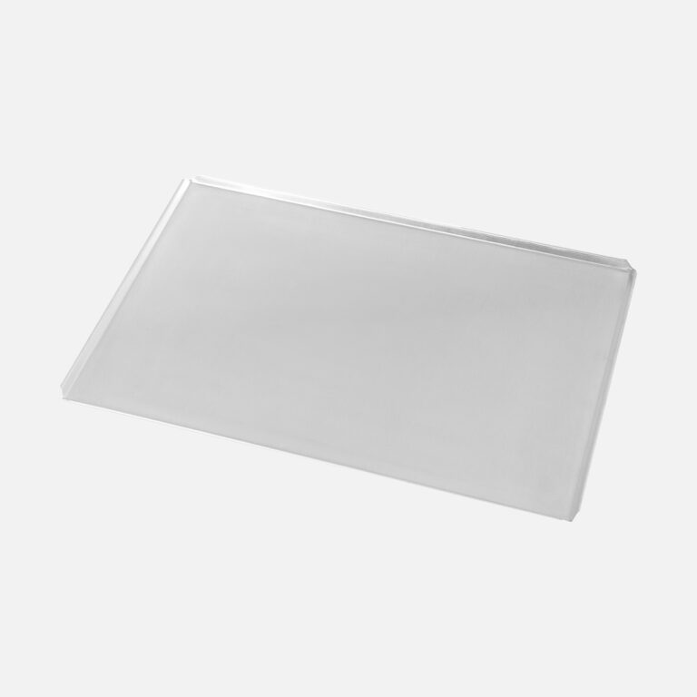 Teglia piana in alluminio pieno, bordo45 con rivestimento neutro